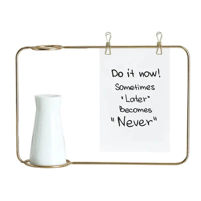 Scandinavian Metal Ceramic Hydroponic Flower Vase SWIFTDROPZONE